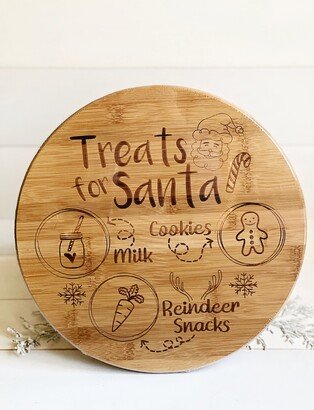 Treats For Santa Wooden Lazy Susan