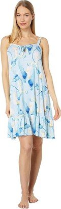 Sleeveless Short Gown (Calla Lilies) Women's Pajama