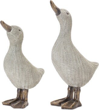 Wicker Duck Figurine