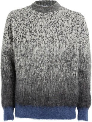 Mohair-Blend Gradient-Dye Sweater