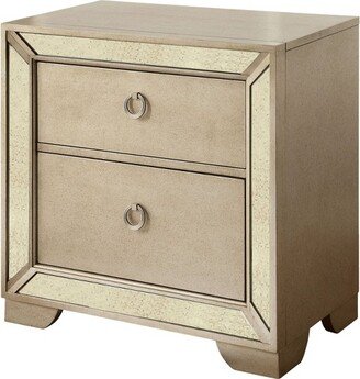 Schulich 2 Drawer Nightstand Champagne - HOMES: Inside + Out