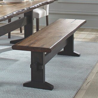 Rustic Farmhouse Design Live-Edge Dining Bench