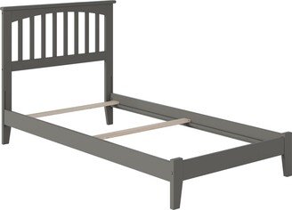 AFI Mission Twin Platform Bed with Open Foot in Grey