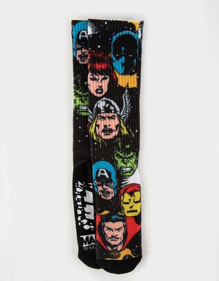 x Avengers Galactic Heads Mens Crew Socks