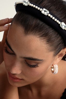 By Anthropologie Pearl and Crystal Headband