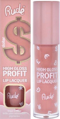 High Gloss Profit Lip Lacquer - Dollar by Rude Cosmetics for Women - 0.141 oz Lip Gloss