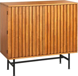 Luc Mid-Century Bar Cabinet Oak - Lifestorey