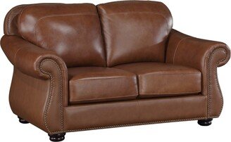 White Label Dadeville 64 Leather Match Love Seat