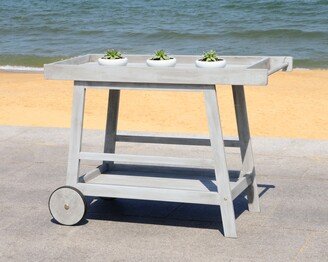 Outdoor Living Remzo Grey Wash Bar Cart - 48 x 20 x 31.9