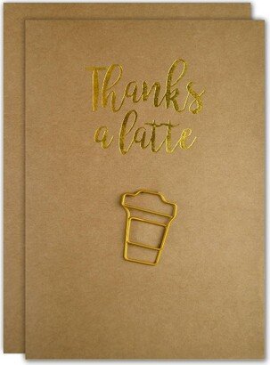 Great Papers! 3ct Thanks A Latte Paper Clip Encouragement Cards