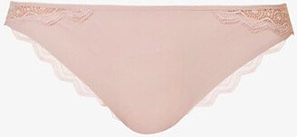 Womens 00v English Rose Georgia Stretch-lace Tanga Briefs