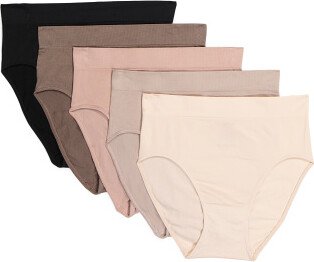 5pk Seamless High Cut Briefs for Women