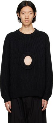 Black Cutout Sweater-AA