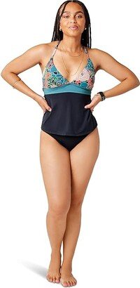 Dahlia Tankini (Jardin/Black) Women's Swimwear