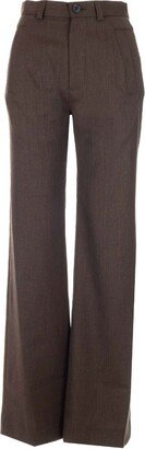 High-Waisted Tailored Trousers-BS