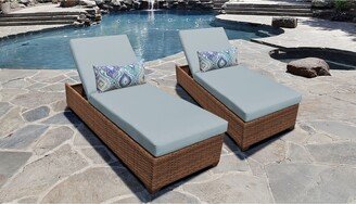 Laguna Chaise Set of 2 Outdoor Wicker Patio Furniture-AA