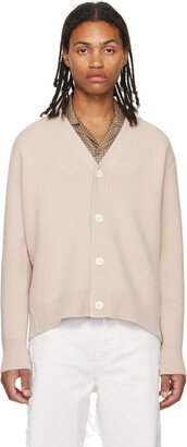 Beige Button Cardigan-AA