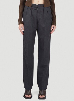 High Waisted Belted Trousers-AA