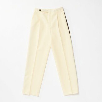 Button Detailed Straight Leg Trousers-AA