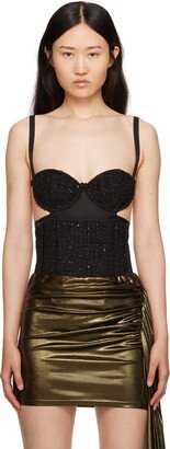 Black Sequin Bodysuit