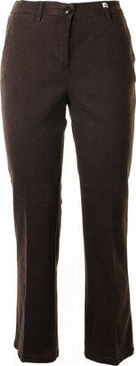 High-waisted Brown Trousers