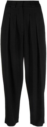 Pleated High-Waisted Trousers-AD