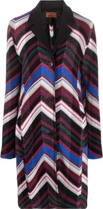 Zigzag Wool Coat