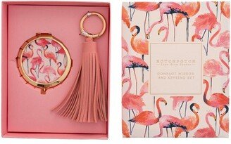 Flamingo Compact Mirror & Keyring