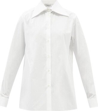 Exaggerated-collar Cotton-poplin Shirt-AA