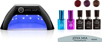 Joya Mia Gel Polish Nail Starter 7-Piece Kit with LED Lamp and 3 Colors- GL16, GL2, GL13