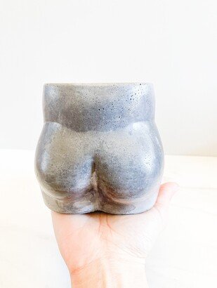 Moon Child Coconut Soy Candle |Candle| Body Candle| Butt Wooden Wick Candle|Cement Candle|Concrete Candle|Handmade|Unique Candles