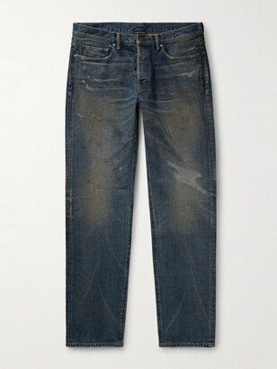 The Daze Slim-Fit Distressed Jeans-AC