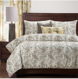 Malta Gold 6 Piece Full Size Luxury Duvet Set