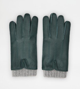 Gloves in Leather and Cashmere-AA