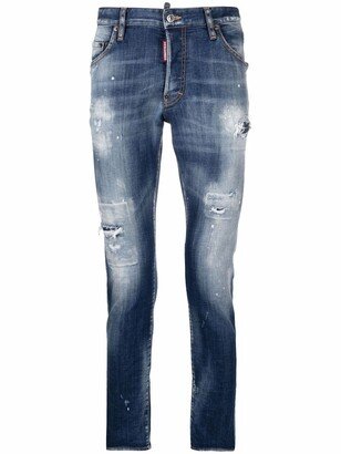 Distressed-Effect Skinny Jeans-AU