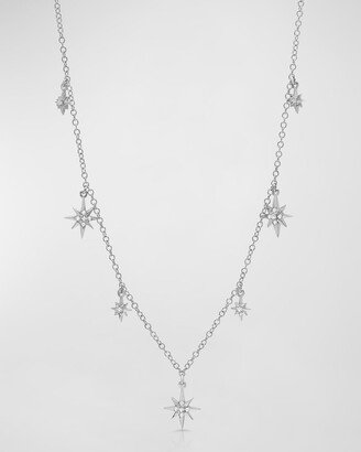Graziela Gems 18K White Gold Starburst Adjustable Necklace