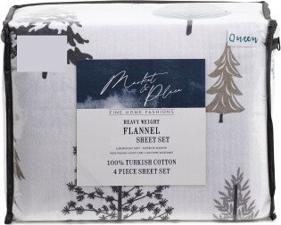 Turkish Cotton Forest Flannel Sheet Set-AA