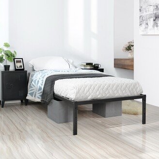 GEROJO Metal Bed Frame Twin Size Single Platform Mattress Base, No Box Spring Needed, Under-Bed Storage, Easy Assembly,