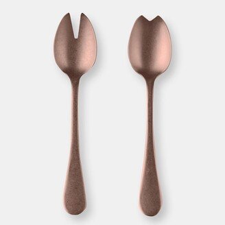 Salad Servers (Fork and Spoon) VINTAGE BRONZO