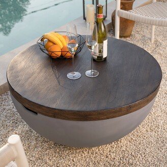 Bowl Shaped Indoor Outdoor Accent Table