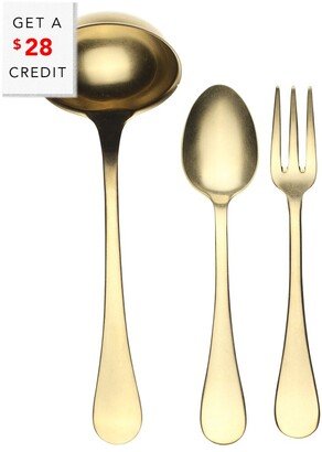 3Pc Serving Set With $28 Credit-AA