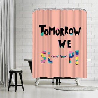 71 x 74 Shower Curtain, Tomorrow We Sleep by Ashlee Rae Designs