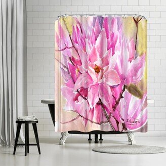 71 x 74 Shower Curtain, Pink Magnolias by Suren Nersisyan