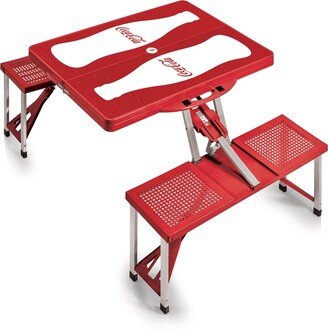 by Picnic Time Coca-Cola Picnic Table Portable Folding Table with Seats