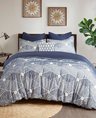 Ellipse Jacquard 3-Pc. Comforter Set, King/California King
