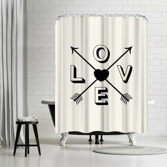 71 x 74 Shower Curtain, Love Heart by Motivated Type