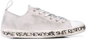 Distressed Low-Top Sneakers-AA