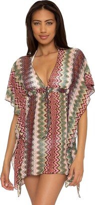 Antigua Crochet Tunic Cover-Up (Seaweed Multi) Women's Swimwear