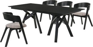 Cortina And Jackie 5Pc Rectangular Dining Set