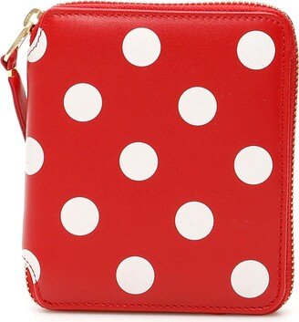 Polka-Dot Zip-Around Wallet